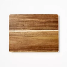 10"x13" Nonslip Acacia Wood Cutting Board Natural - Figmint