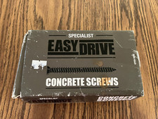 Easy Drive Concrete Screws - 7.5 x 120mm - Box of 100 screws