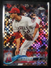 TROY SCRIBNER—2018 Topps Chrome X-Fractor #164—ROOKIE CARD