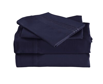 OKAO Home Goods Luxury Bamboo Sheet Set Soft Hypoallergenic Deep Pocket 4 Pc Set