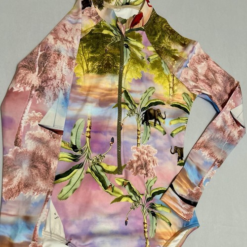 CYNTHIA ROWLEY COSTUME DA BAGNO DONNA MULTICOLORE PARADISE SURF TG XS manica lunga - Foto 2 di 7