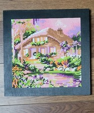 Cottage Diamond Art Painting Completed  Framed 