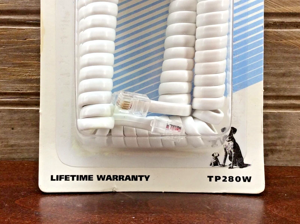 RCA 12 Ft White Replacement Handset Coil Cord TP280W For Phone Receiver NIP - Image 3 of 4