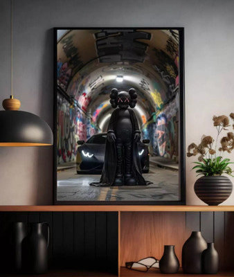 Kaws Supercar Graffiti Art Piece Home decor Canvas Poster Portrait Gallery