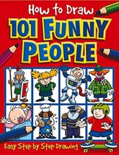 How to Draw 101 Funny People, Green, ILT 9781842297391 Fast Free Shipping-,