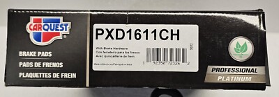 New Disc Brake Pads Set Front CARQUEST PXD1611CH, with brake hardware 