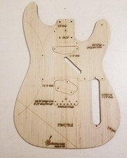 Custom Hybrid Guitar Body Template Strat/Tele St Shape4 Tele Parts 3ply STT