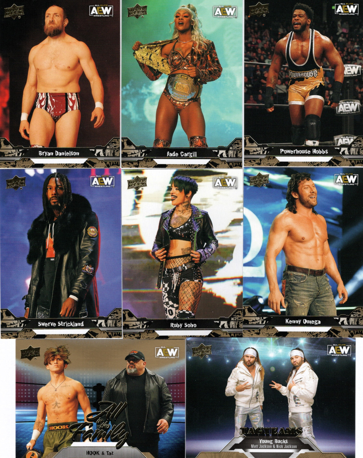 2023 Upper Deck AEW All-Elite Wrestling Gold Parallels Pick From List