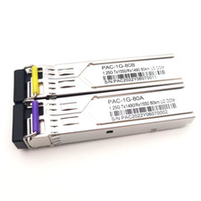 A Pair of 1.25G SFP Bidi Transceiver Module 80KM LC Singlemode Single Fiber