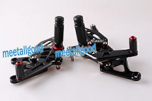 Adjustable Rearset Rear Set Foot Pegs For Honda CBR250R 2010 2011 2012 2013-2014 - Picture 2 of 6