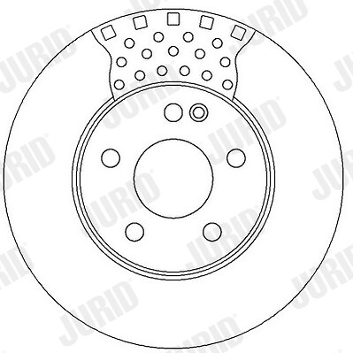 Disque de frein JURID 562314JC Mercedes Classe B Sports Tourer A C