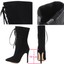 thumbnail 15  - Women Ladies Ankle Boot Sock Fit Slip On Chunky Block Heel Lycra Smart Shoe Size
