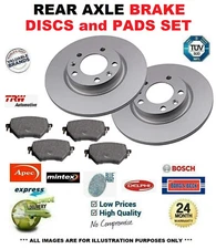 REAR AXLE BRAKE DISCS and PADS for RENAULT GRAND SCENIC IV 1.2 TCe 115 2016-on