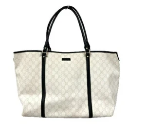 Sac fourre tout GUCCI blanc noir blanc gucci occasion vente pratique