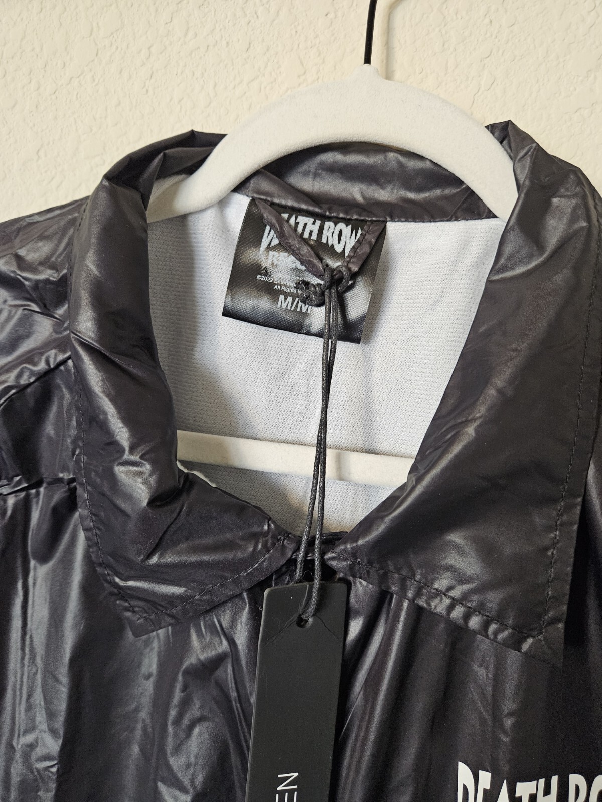 FILA Giacca a vento uomo Death Row Records nera taglia media moda Nova uomo