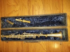 Henri Lavella Silver-Plated Metal Clarinet, USA, Good Condition