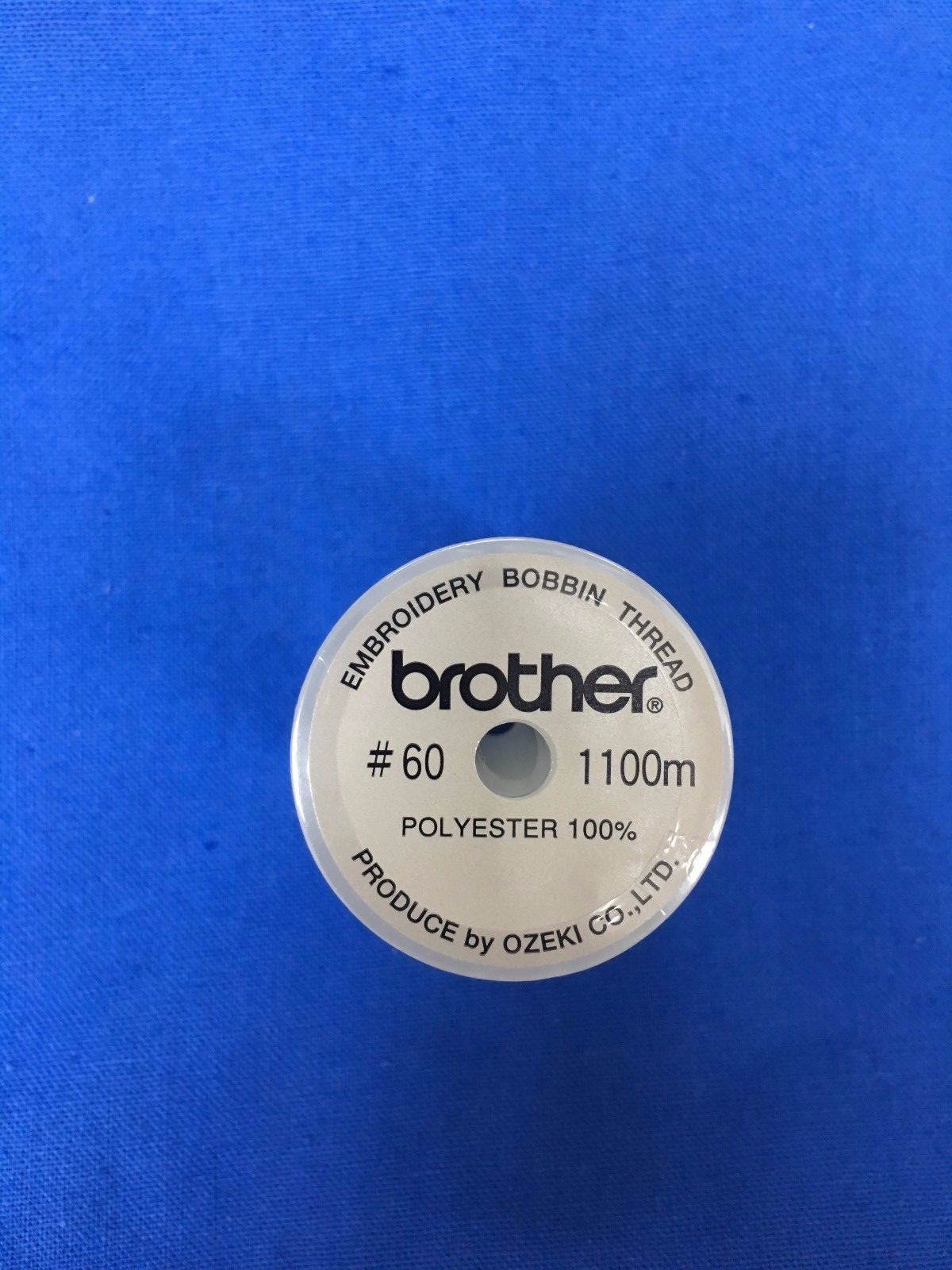 Genuine Brother Embroidery Bobbin Thread, White 60 1100 metres 5 PACK
