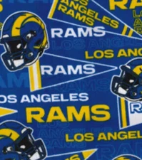 Los Angeles Rams Retro NFL NFC West Fleece Fabric