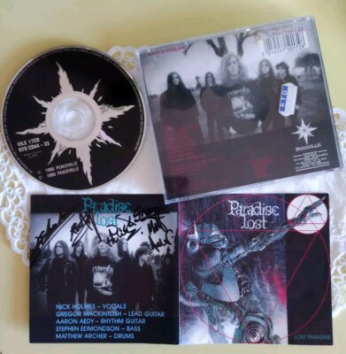 PARADISE LOST - Lost Paradise 1st.Press CD 1990 Peaceville MIT AUTOGRAMMEN RAR