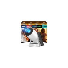 Projector, HD 1080P 4K Supported Mini Projector Auto Keystone & Focus 22000