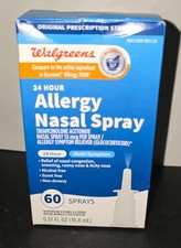 Exp 04/26 Walgreens Allergy Nasal Spray 24 Hour 60 Sprays Compare To Nasacort