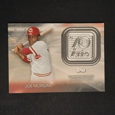 2021 Topps - Topps 70th Anniversary Manufactured Logo Patches Joe Morgan...
