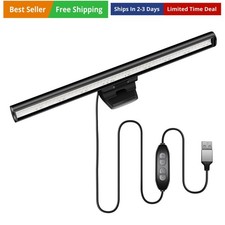 Laptop Monitor Light Bar, USB e-Reading LED Task Lamp, 3 Adjustable Color Tem...