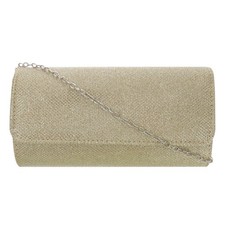 Chic Golden Crossbody Bag for Women Satin Evening Mini Bag with Durable Design