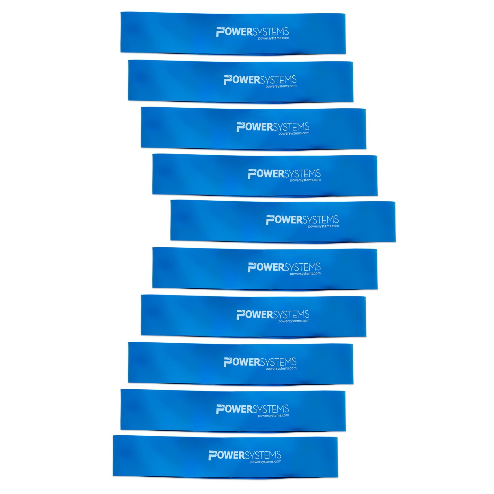 Power Systems Versa Loop Resistance Bands, 10-Pack &ndash; Color-Coded Exercise Bands 