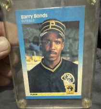 Fleer 1987 Barry Bonds #604 Pittsburgh Pirates Baseball rookie Card. rookie card picture