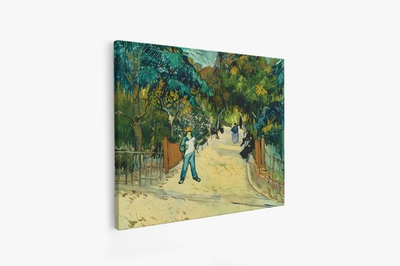 #ad Vincent van Gogh Entrance to the Public Park in Ar Canvas Wall Art Picture Print $32.99