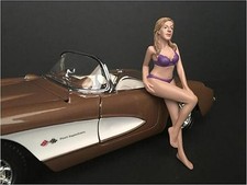July Bikini Calendar Girl Figurine for 1/24 Scale Models by American Diorama