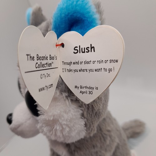 TY Beanie Boos - SLUSH the Husky Dog Plush (Glitter Eyes) (6 inch) Stuffed Toy - Picture 12 of 12