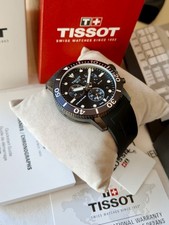 Tissot Seastar 1000 T-Sport Steel Men's Chronograph Total Black Dial Diver 300m 10