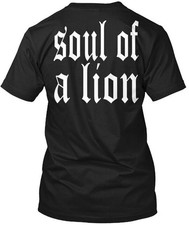 New SOUL OF A LION WARRIOR Tee T-Shirt Made in USA S-2XL