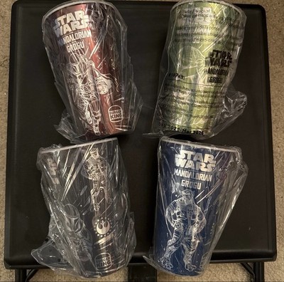 Burger King Star Wars The Mandalorian & Grogu  Cups Set of 4 2026 
