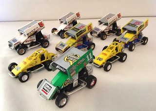 6 GMP 1/50 2 1:64 Scale Diecast Sprint Cars Kinser Schatz Haudenschild Stewart