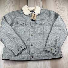 Chubbies Mens Gray Aztec Sherpa Fleece Lined ...