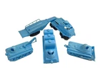5X LOT MARX OPERATION MOON BASE VEHICLES VINTAGE SPACE TOYS BLUE