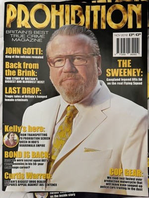 Rare  Prohibition   crime magazine featuring Ray Winstone and lots more
