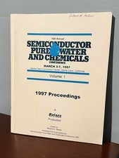 Semiconductor Pure Water Chemical SPWCC Vol 1...