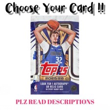 (PLZ READ DESCRIPTIONS) Choose Your Card from 2025-26 Topps Basketball !!