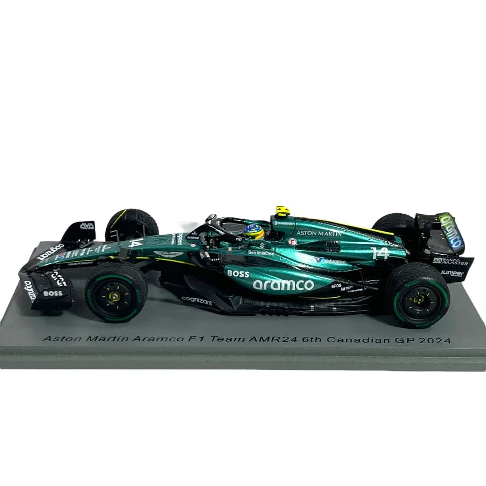 Modellino F1 Spark 1/43 Aston Martin Aramco AMR24 6th Canadian GP #14 F. Alonso - Immagine 3 di 4