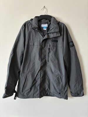 Columbia wasserdichte Jacke grau XL/XXL 24'' Outdoor Wander Mantel sehr guter Zustand Walk Camp