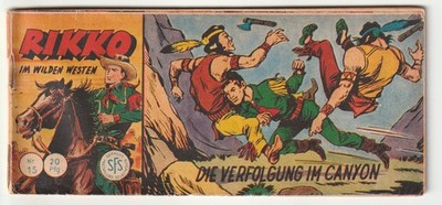   RIKKO IM WILDEN WESTEN #15 Die Verfolgung im Canyon, Lehning PICCOLO-COMIC Z3