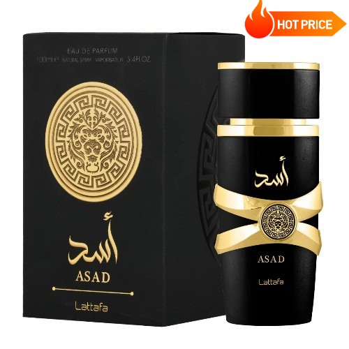 Unisex  Lattafa Asad by Lattafa 3.4 EDP Perfume Cologne New in Box 