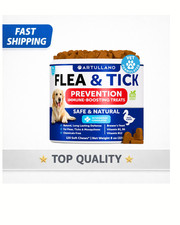 Flea and Tick Chews for Dogs 120 Soft Treats Natural Prevention