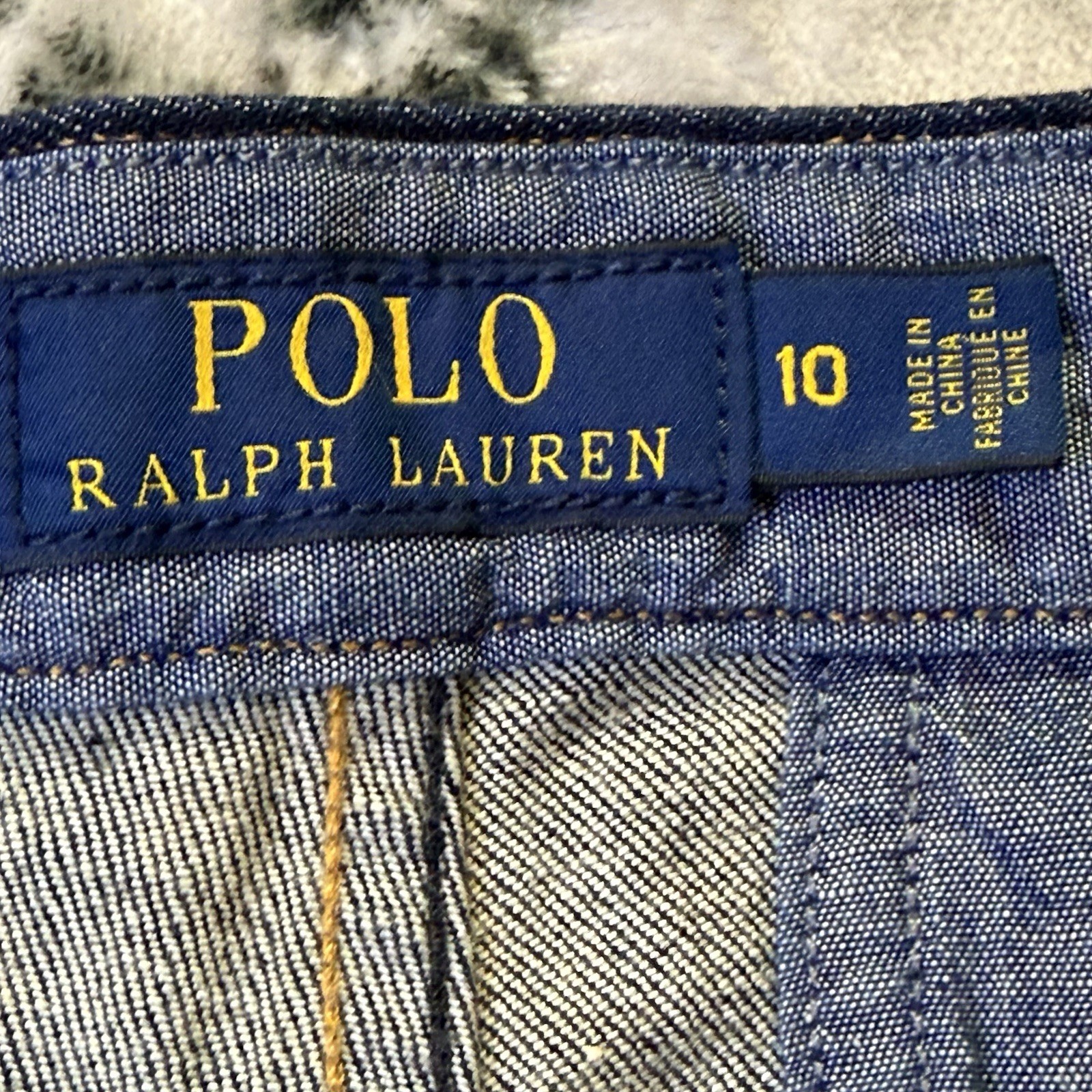 Polo Ralph Lauren Jeans Womens Size 10 Blue Bell Bottom Flared Dark Wash Denim thumbnail 7