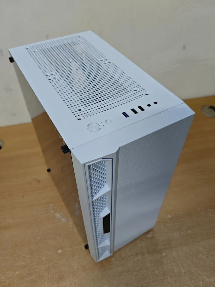 CIT Galaxy White Gaming PC Case Mid ATX Tower 120MM ARGB LED Fan Glass Panels - Image 4 of 4