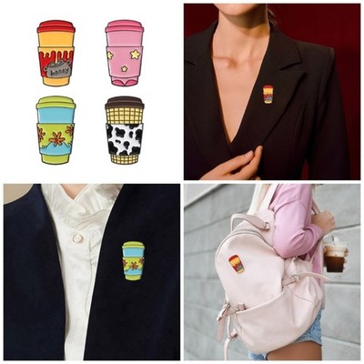Vibrant Cartoon Cup Brooch Pin Accessory For Gift Giving And Special Occasions